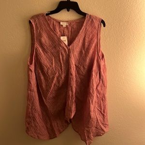 Lovely linen tank blouse by J.Jill new with tags size 2x